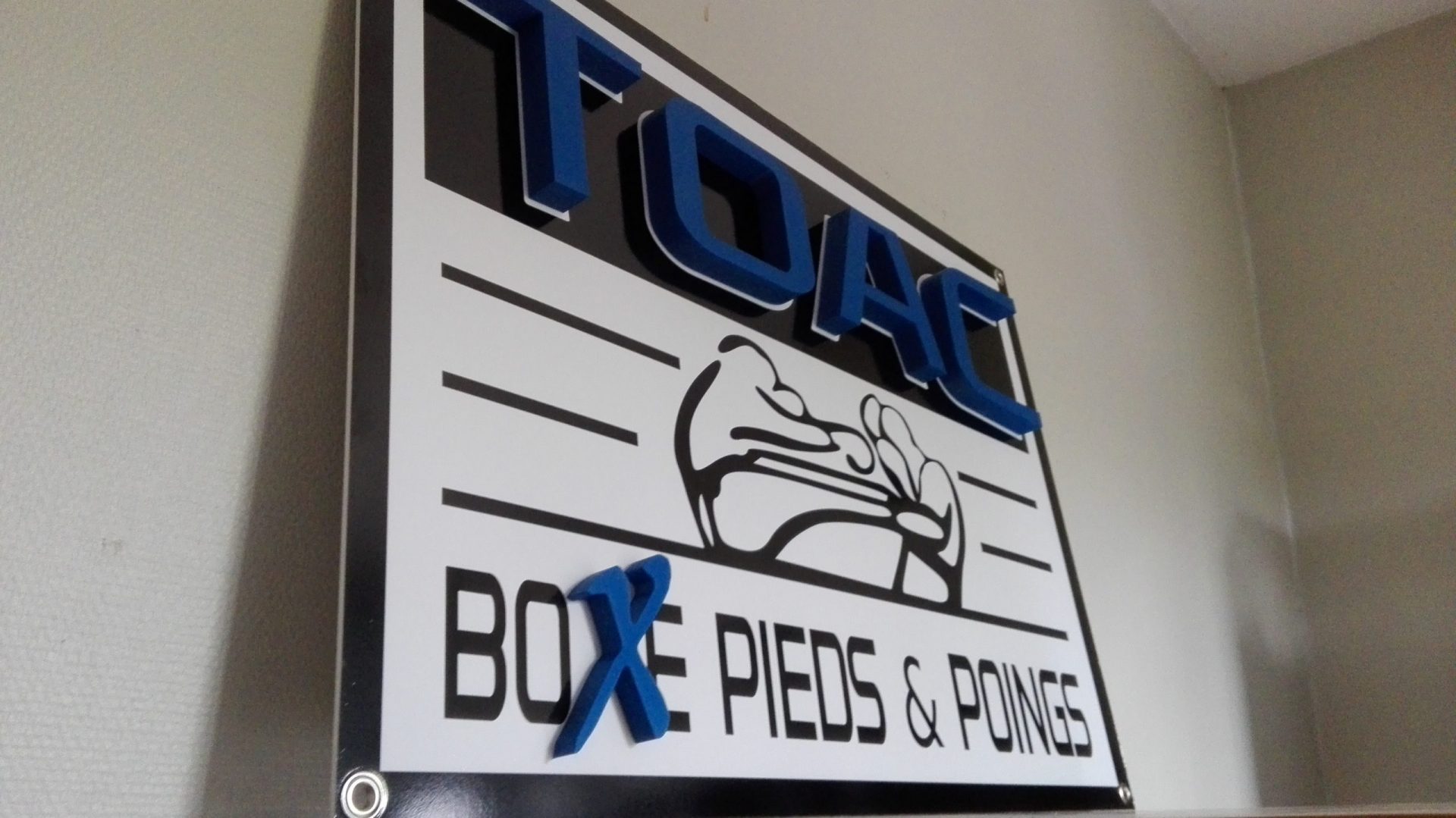 Image d'un panneau d'intérieur du TOAC boxe avec élément en impression 3D